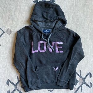 American Eagle love hoodie